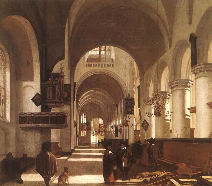 Emmanuel de Witte Interior of a Church Sweden oil painting art